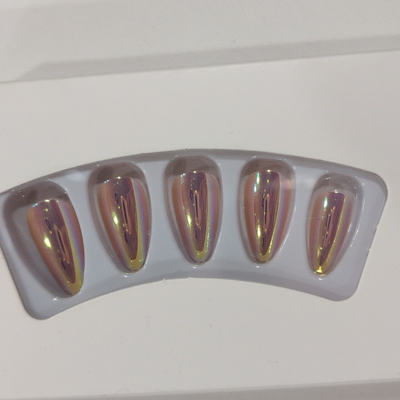 DIY Pink Nail Sets (3) and Silver Butterfly Nail Jewels NIB - Picture 4 of 6